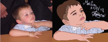 martin le fils d'un collegue de taf