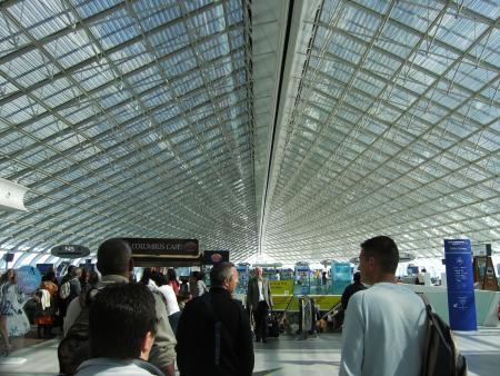 Dans l'aeroport  de roissy