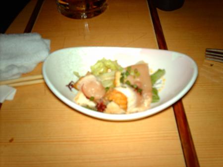 du poulet presque po cuit drole effet mais tres bon