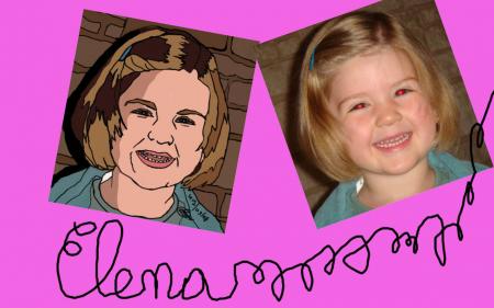 VOICI ELENA TRES JOLIE DEMOISELLE CA MAMAN PEUT ETRE FIER