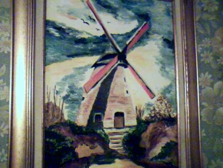 un tableau de mon papa �ais avec une foto manque de la couleur !!